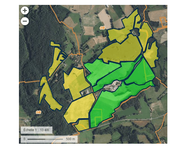 Carte herbe vs céréales